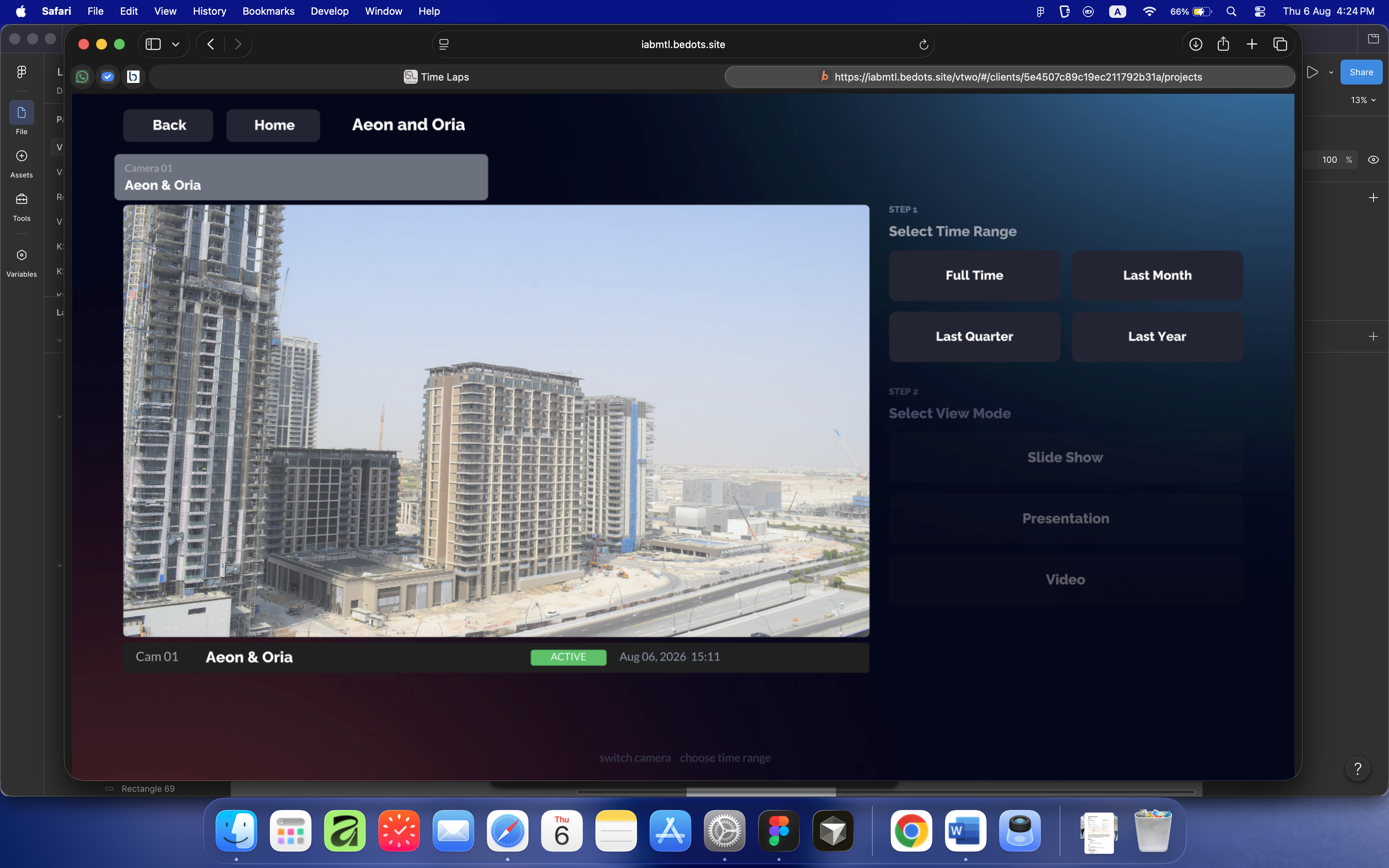 TV live camera view